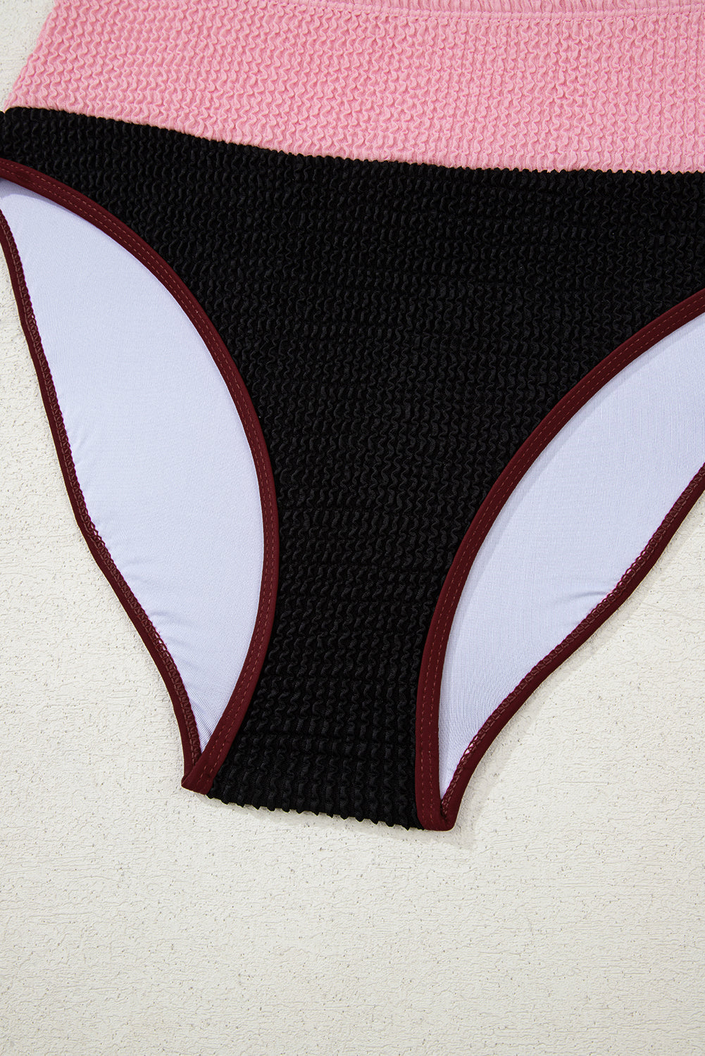Beau Blue Color Block High Waisted Sexy Bikini Set