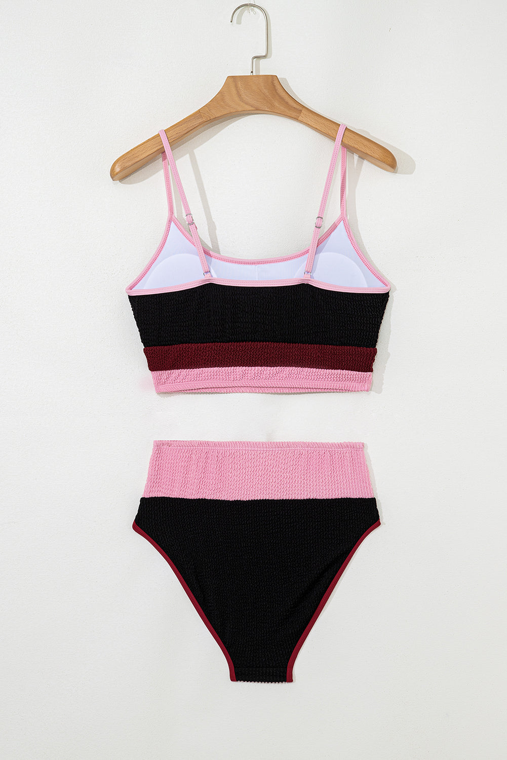 Beau Blue Color Block High Waisted Sexy Bikini Set