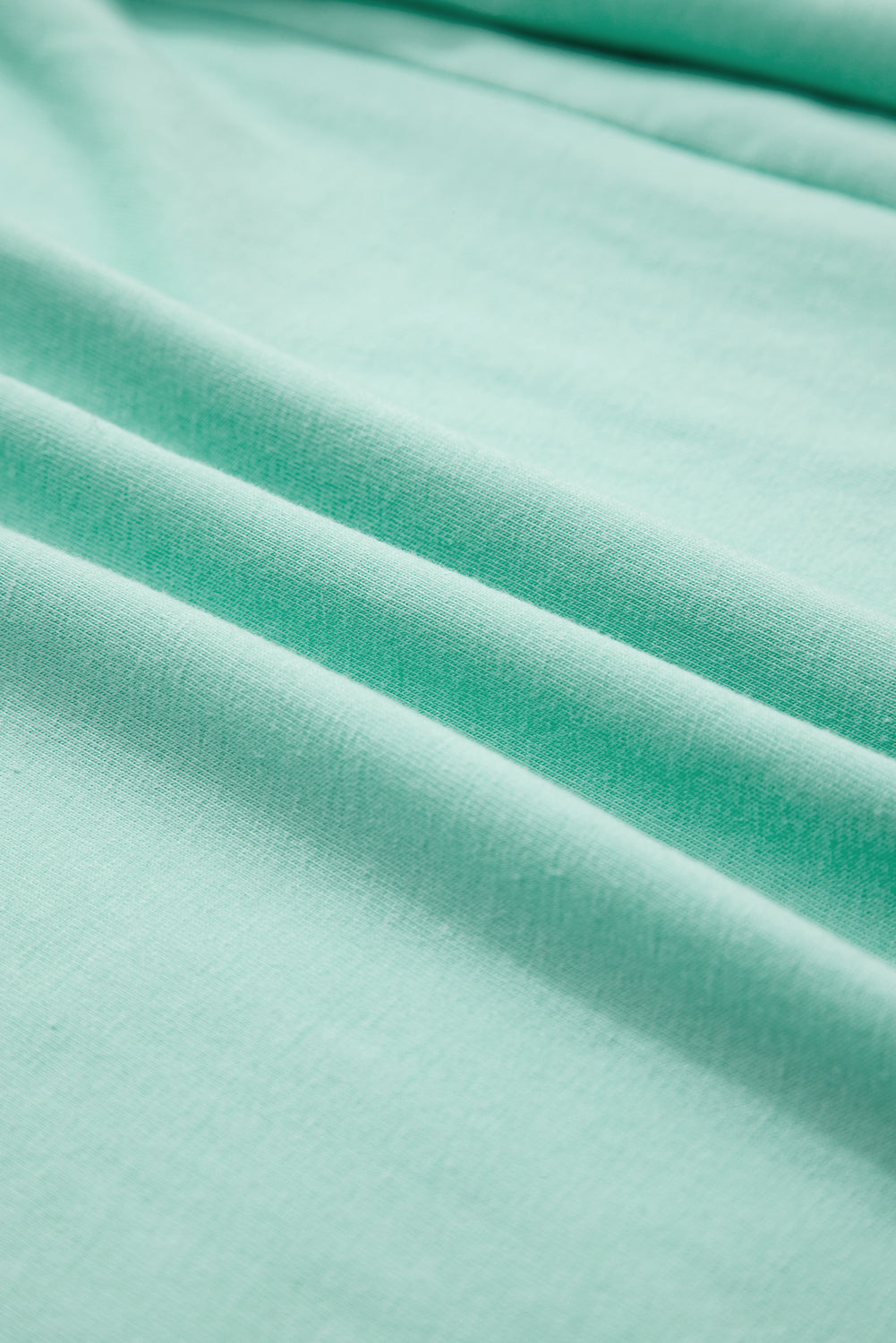 Sky Blue Solid Color Pocketed Raw Edge Babydoll Dress